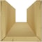 Ekena Millwork 3-Sided Pecky Cypress Endurathane Faux Wood Ceiling Beam, Premium Hickory, 10"W x 10"H  x 18'L BMPC3C0100X100X216ZH - alternate 7